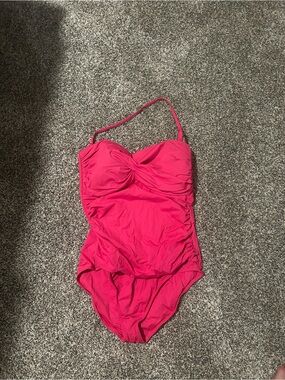 Women’s one-Piece Swimsuit - Bright Pink 12
